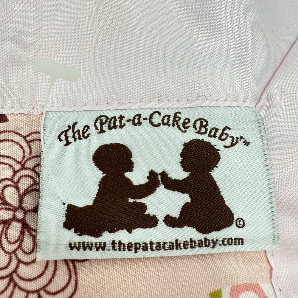 The Pat A Cake Baby Lovey Security Blanket Pink Plush Minky Dot Satin - Picture 6 of 6